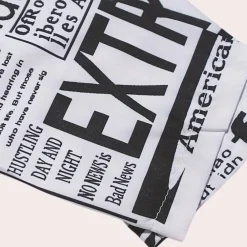 Jurken & Jumpsuits Dames*Antonia - Luxe Zomerjurk met Artistieke Kranten Print