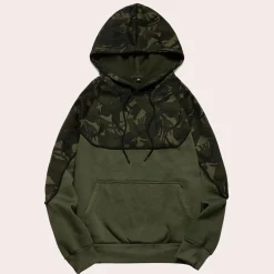 Truien & Vesten Heren*Antonis - Lichte Zomer Herenhoodie met Camouflage Dessin