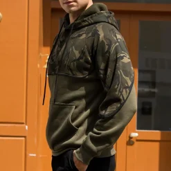 Truien & Vesten Heren*Antonis - Lichte Zomer Herenhoodie met Camouflage Dessin