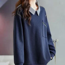 Truien & Vesten Dames*Ariadne - Luxe Damestrui voor de Zomer Blauw