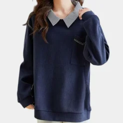 Truien & Vesten Dames*Ariadne - Luxe Damestrui voor de Zomer Blauw