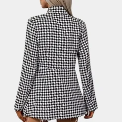 Blazers & Blouses Dames*Arina - Elegante zomerblazer voor dames Zwart en Wit
