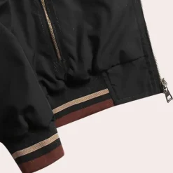 Jassen Heren*Arunas - Luchtige zomer bomberjack voor heren Zwart