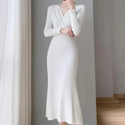 Jurken & Jumpsuits Dames*ARWENA - Stijlvolle Zomerse Gebreide Jurk voor Dames