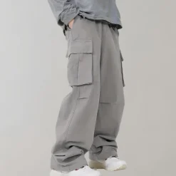 Broeken Heren*Asger - Cargo herenbroek met rechte pijpen voor de zomer