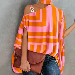 Topjes & Shirts Dames*ASLAUG - Modieuze stijlvolle zomertop voor zonnige dagen