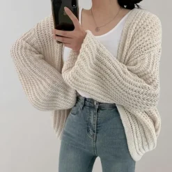 Truien & Vesten Dames*Asta - Stijlvol damesvest met lange mouwen voor de zomer