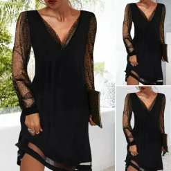 Jurken & Jumpsuits Dames*ATHENA - Elegante zomerjurk met V-hals