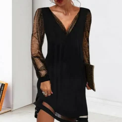 Jurken & Jumpsuits Dames*ATHENA - Elegante zomerjurk met V-hals