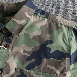 Shirts Heren*AUBERT - Heren camouflage zomer overhemden