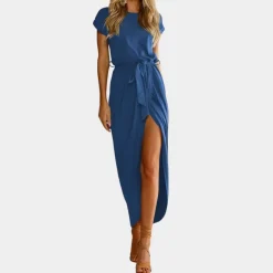 Jurken & Jumpsuits Dames*Augustine - Luchtige zomerse damesjurk met korte mouwen