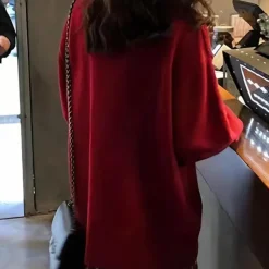 Truien & Vesten Dames*AULANI - Elegante Gebreide Zomertop voor Dames Rood