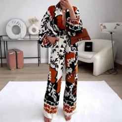 Sets Dames*Aurelia - Trendy 2-delige damesset voor elke zomerse gelegenheid Bruin