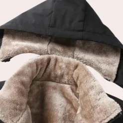 Jassen Heren*AUSTIN - Stijlvolle Gewatteerde Pufferjas voor Heren Zwart