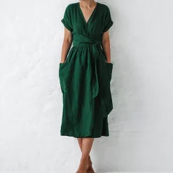 Jurken & Jumpsuits Dames*AVAH - Casual v-hals zomerjurk