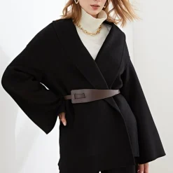 Jassen Dames*Aviva - Stijlvolle Warme Jas met Ceintuur voor Dames