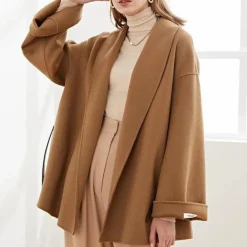 Jassen Dames*Aviva - Stijlvolle Warme Jas met Ceintuur voor Dames