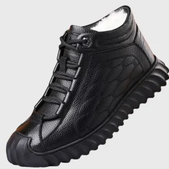 Schoenen Heren*Ayden - Luchtige leren zomerschoenen Zwart