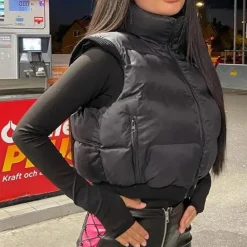 Truien & Vesten Dames*AYLEEN - Modieus Zomervest voor Dames Zwart