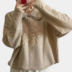 Truien & Vesten Dames*AZLYNN - Elegante Zomerse Trui voor Dames Khaki