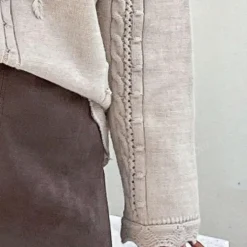 Truien & Vesten Dames*AZLYNN - Elegante Zomerse Trui voor Dames Khaki