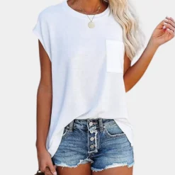 Topjes & Shirts Dames*Azra - Casual zomer t-shirt voor dames - Perfect voor Lente en Zomer