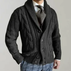 Truien & Vesten Heren*Bart - Herenvest met revers voor de zomer