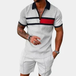 Sets Heren*Bautiste - Comfortabele en stijlvolle zomerse tweedelige herenset