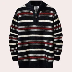 Truien & Vesten Heren*Bearach - Retro gestreepte herensweater voor de zomer
