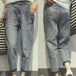 Broeken & Rokken Dames*BEATRIX - Stijlvolle en comfortabele zomerjeans Lichtblauw