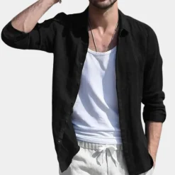 Shirts Heren*Benoit - Ademend herenoverhemd voor de zomer