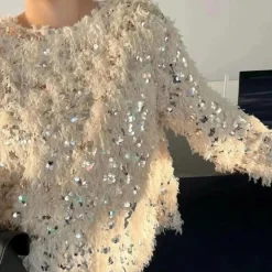 Truien & Vesten Dames*BERNETTA - Elegante Zomerse Trui voor Dames Beige