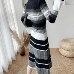 Jurken & Jumpsuits Dames*Betina - Casual en elegante gestreepte zomerjurk voor dames