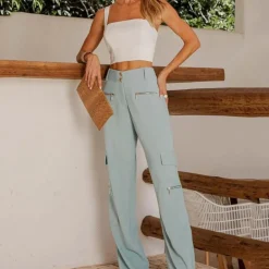 Sets Dames*Betta - Stijlvolle 2-delige zomerset voor dames Wit Blauw