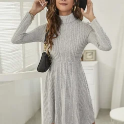 Jurken & Jumpsuits Dames*Bianka - Stijlvolle zomerjurk voor dames Grijs