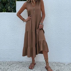 Jurken & Jumpsuits Dames*BILLIE - Luchtige zomerse zonnejurk