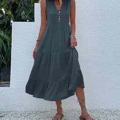 Jurken & Jumpsuits Dames*BILLIE - Luchtige zomerse zonnejurk