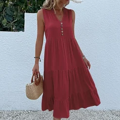 Jurken & Jumpsuits Dames*BILLIE - Luchtige zomerse zonnejurk