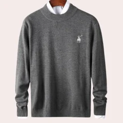 Truien & Vesten Heren*BIRNEY - Stijlvolle Zomerse Trui voor Heren Grijs