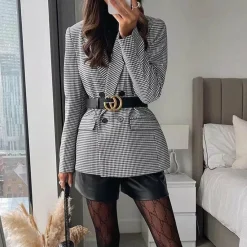 Blazers & Blouses Dames*BLAZENKA - Zomerse blazers met dubbele rij knopen