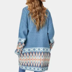 Truien & Vesten Dames*Boho stijl dames zomer vest Donkerblauw