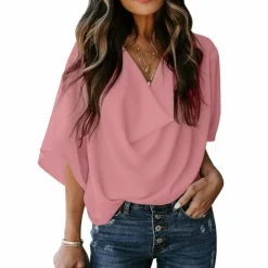 Topjes & Shirts Dames*BONITA - Elegant damesoverhemd voor de zomer