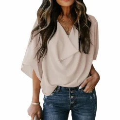 Topjes & Shirts Dames*BONITA - Elegant damesoverhemd voor de zomer