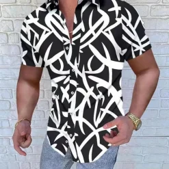 Shirts Heren*Borislav - Elegant herenoverhemd met korte mouwen voor de zomer