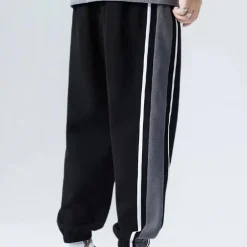 Broeken Heren*BRADLEY - Geraffineerd Lichte Zomer Jogger voor Heren Zwart