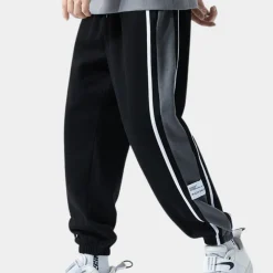 Broeken Heren*BRADLEY - Geraffineerd Lichte Zomer Jogger voor Heren Zwart