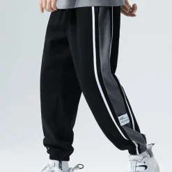 Broeken Heren*BRADLEY - Geraffineerd Lichte Zomer Jogger voor Heren Zwart