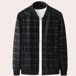 Jassen Heren*BRADLEY - Lichtgewicht Zomer Windjack voor Heren Zwart