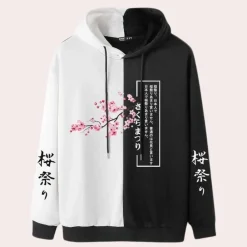 Jassen Heren*BRADLEY - Stijlvolle Lente/Zomer Bedrukte Hoodie voor Heren Roze