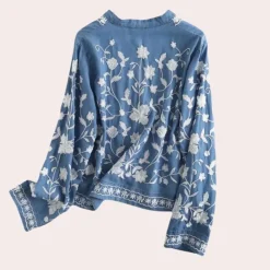 Truien & Vesten Dames*Breanne - Zomers Bloemig Geborduurde Damesvest